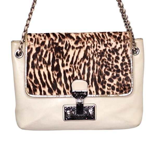 Marc Jacobs Leopard Print Calf hair and Leather Safari Shoulder Bag - Picture 6 of 14